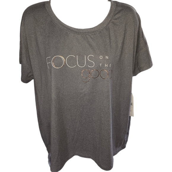 NWT Danskin "Focus On The Good" Short Sleeve Tee - Picture 1 of 4